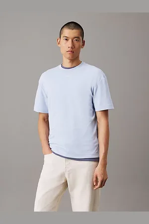 Calvin Klein Camiseta holgada de entrelazado de algodón