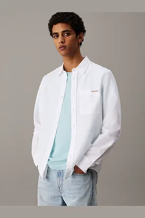 Calvin Klein Camisa de lino y algodón