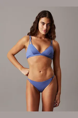 Calvin Klein Parte de arriba de bikini de triángulo - CK Split Elastic