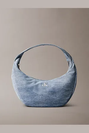Calvin Klein Bolso hobo denim pequeño