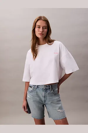 Calvin Klein Camiseta boxy cropped de punto