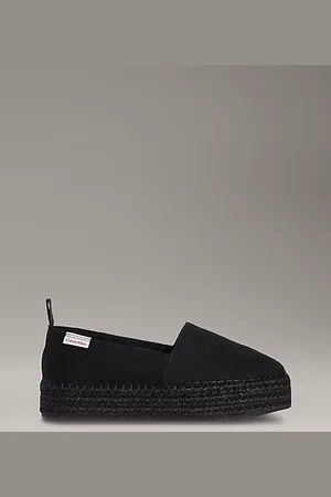 Calvin Klein Alpargatas de lona con plataforma
