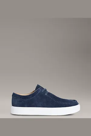 Calvin Klein Zapatos híbridos de piel con cordones y puntera de delantal