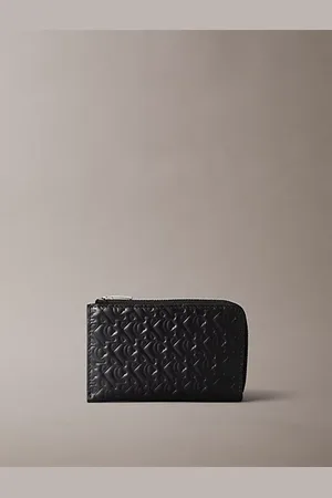 Calvin Klein Tarjetero de piel RFID con cremallera