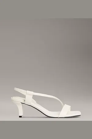 Calvin Klein Sandalias de piel con tacón