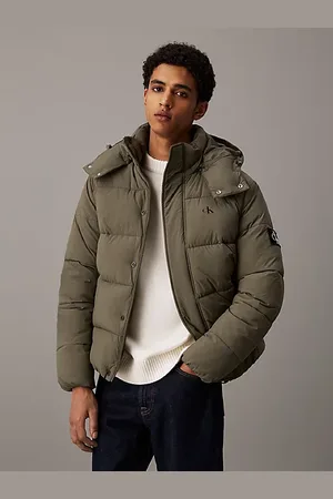 Calvin Klein Chaqueta de plumas y nailon arrugado con capucha