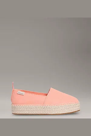 Calvin Klein Alpargatas de lona con plataforma