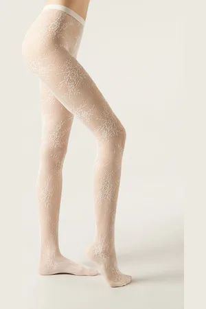 Calzedonia Pantis Rejilla Florales Mujer Tamaño 1/2