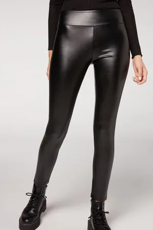 Calzedonia Leggings Efecto Piel Térmicos Mujer Tamaño L