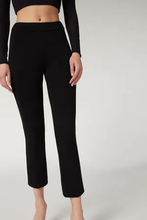 Calzedonia Leggings Cropped Flare Mujer Tamaño S