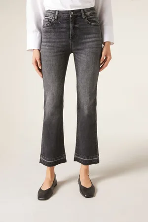 Calzedonia Vaqueros Acampanados Cropped Mujer Tamaño L