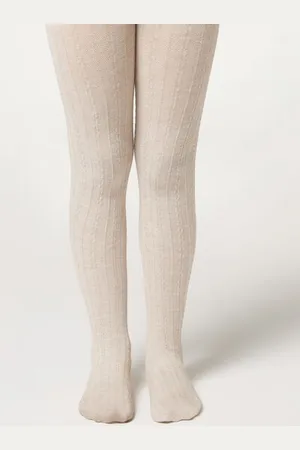 Calzedonia Panty Cahsmere Detalle Espiga Chica Tamaño 4-6