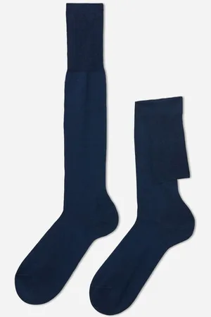 Calzedonia Calcetines Largos de Hombre en Hilo de Escocia Hombre Tamaño 11M