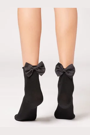 Calzedonia Calcetines Algodón Con Lazo Posterior Unisex Tamaño 29-32