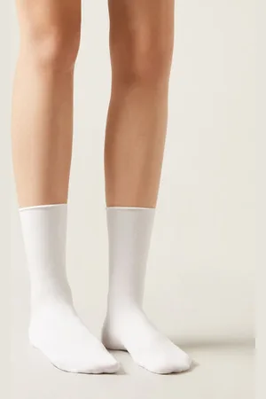 Calzedonia Calcetines cortos con cachemira Mujer Tamaño 36-38