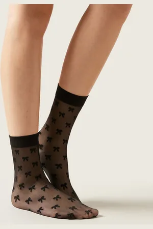 Calzedonia Calcetines con Lacitos Integrales Mujer Tamaño TU