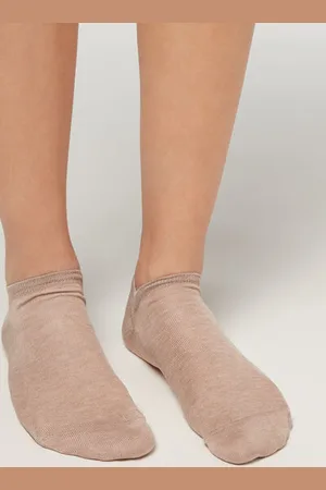 Calzedonia Calcetines Tobilleros Unisex de Algodón Hombre Tamaño 34-36