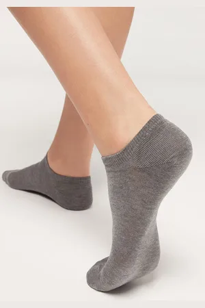 Calzedonia Calcetines Tobilleros Unisex de Algodón Hombre Tamaño 37-39