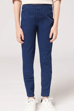 Calzedonia Leggings Vaqueros Para Niños Chica Tamaño 9-10