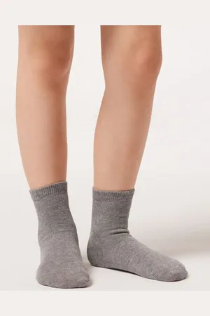 Calzedonia Calcetines para niños de algodón cortos transpirables Unisex Tamaño 4