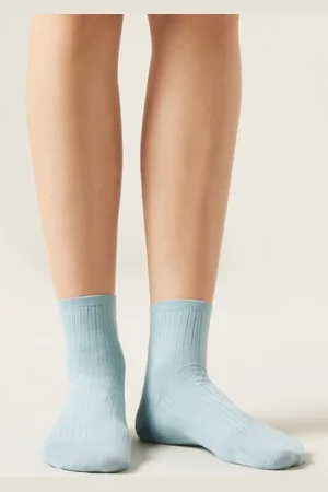 Calzedonia Calcetines de canalé cortos para mujer Mujer Tamaño 36-38