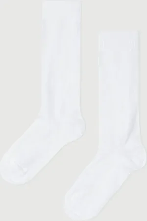 Calzedonia Calcetines Largos de Algodón de Niño Unisex Tamaño 8