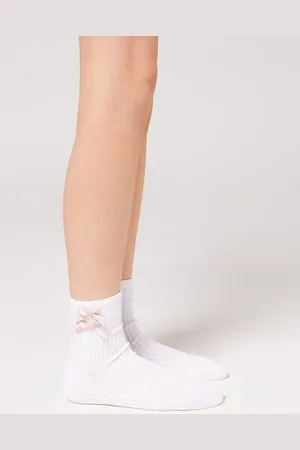 Calzedonia Calcetines Algodón Con Lazo Unisex Tamaño 29-32