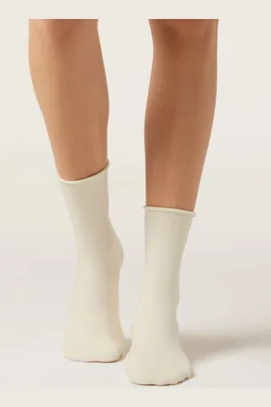 Calzedonia Calcetines cortos con cachemira Mujer Tamaño 36-38