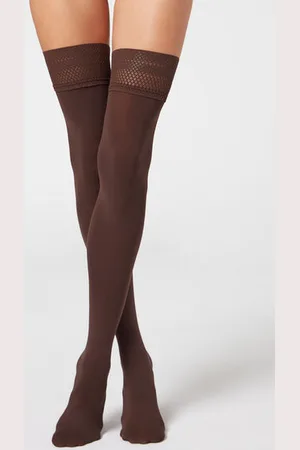 Calzedonia Medias Con Silicona Tupidas Soft Touch Mujer Tamaño 1/2