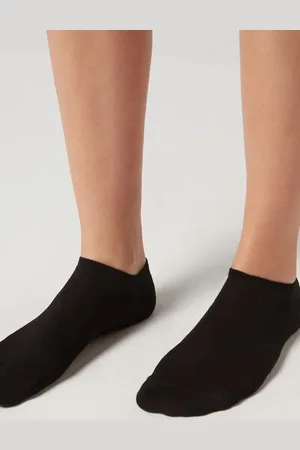 Calzedonia Calcetines Tobilleros Unisex de Algodón Hombre Tamaño 40-41