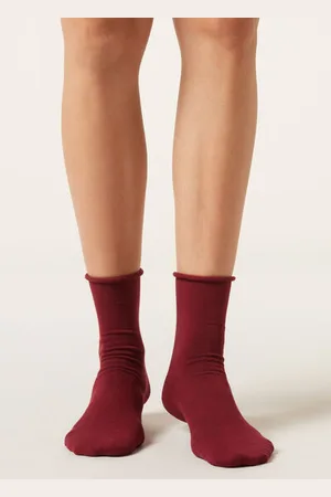 Calzedonia Calcetines cortos de algodón sin puños Mujer Tamaño 39-41