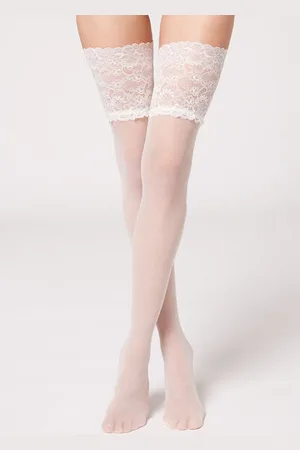 Calzedonia Medias Con Silicona 20 Deniers Mujer Tamaño 3/4