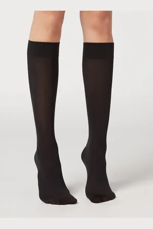 Calzedonia Calcetines Ejecutivos Largos en Microfibra 30 Deniers Mujer Tamaño TU