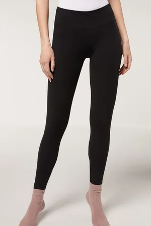 Calzedonia Leggings De Algodón Ligero Mujer Tamaño M