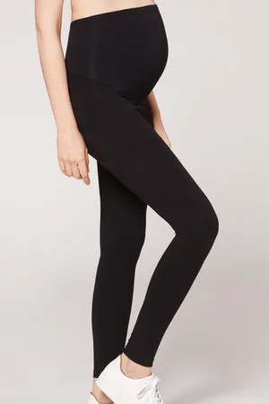 Calzedonia Leggings Premamá de Algodón Mujer Tamaño L