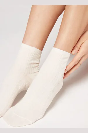 Calzedonia Calcetines de canalé cortos para mujer Mujer Tamaño 39-41