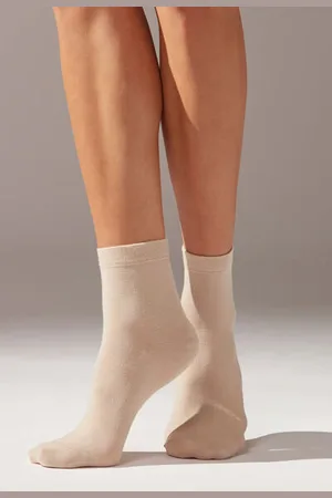 Calzedonia Calcetines Cortos Con Puño Mujer Tamaño 36-38
