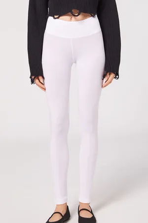 Calzedonia Leggings De Algodón Ligero Mujer Tamaño S