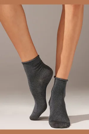 Calzedonia Calcetines Algodón Con Glitter Mujer Tamaño TU