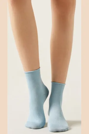 Calzedonia Calcetín con purpurina brillante en algodón Mujer Tamaño TU