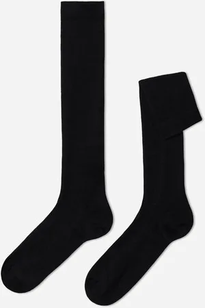 Calzedonia Calcetines Largos de Hombre en Lana y Algodón Hombre Tamaño 44-45