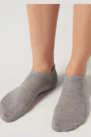 Calzedonia Calcetines Tobilleros Unisex de Algodón Hombre Tamaño 34-36