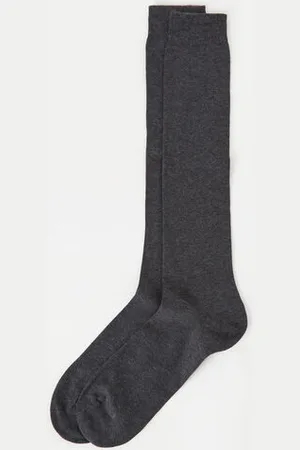 Calzedonia Calcetines Largos En Algodón Cálido de Hombre Hombre Tamaño 40-41