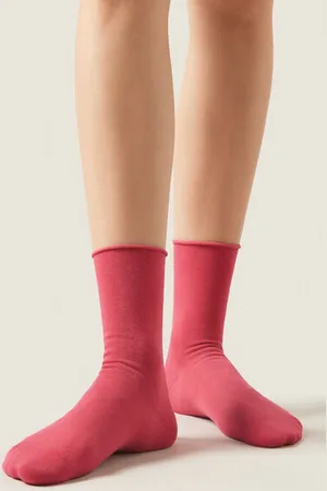 Calzedonia Calcetines cortos de algodón sin puños Mujer Tamaño 39-41