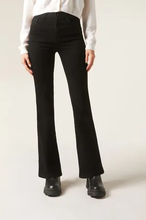 Calzedonia Vaqueros Elásticos Acampanados Mujer Tamaño XS