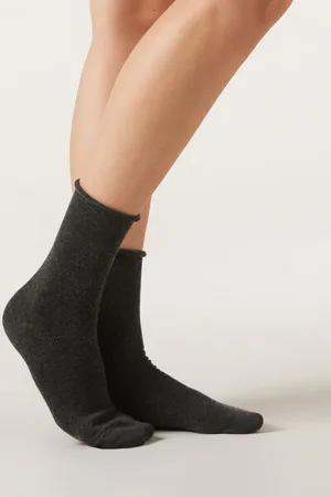 Calzedonia Calcetines cortos con cachemira Mujer Tamaño 39-41