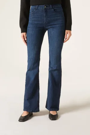 Calzedonia Vaqueros Elásticos Acampanados Mujer Tamaño M