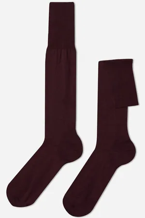 Calzedonia Calcetines Largos de Hombre en Hilo de Escocia Hombre Tamaño 11M