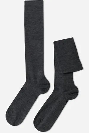 Calzedonia Calcetines Largos de Hombre en Lana y Algodón Hombre Tamaño 40-41