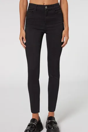 Calzedonia Vaqueros Push Up Skinny de Cintura Alta Soft Touch Mujer Tamaño XL